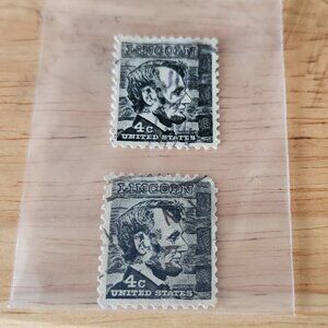 2x 4 c 1965 Lincoln Stamp